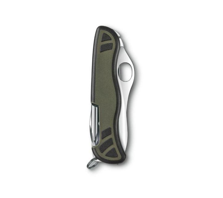 Navaja Victorinox Swiss Soldier's Knife 08 verde y negra con 10 usos