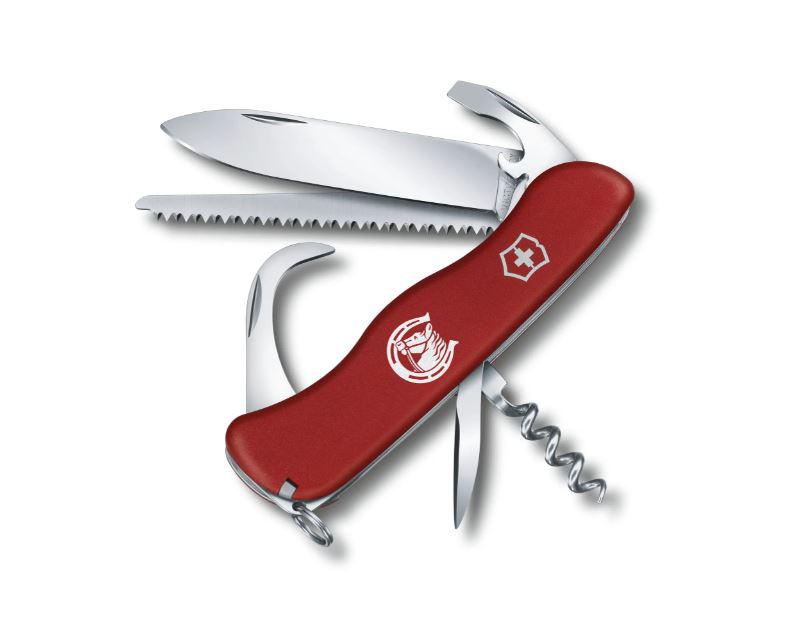 Navaja multiusos Victorinox Equestrian roja con grabado de caball...