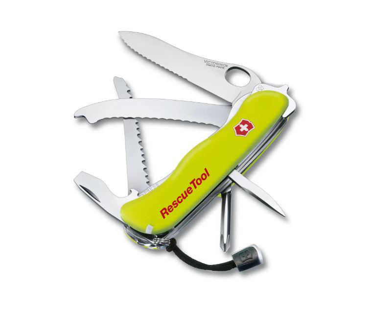 Victorinox Rescue Tool jaune fluo avec lame verrouillable sous blister