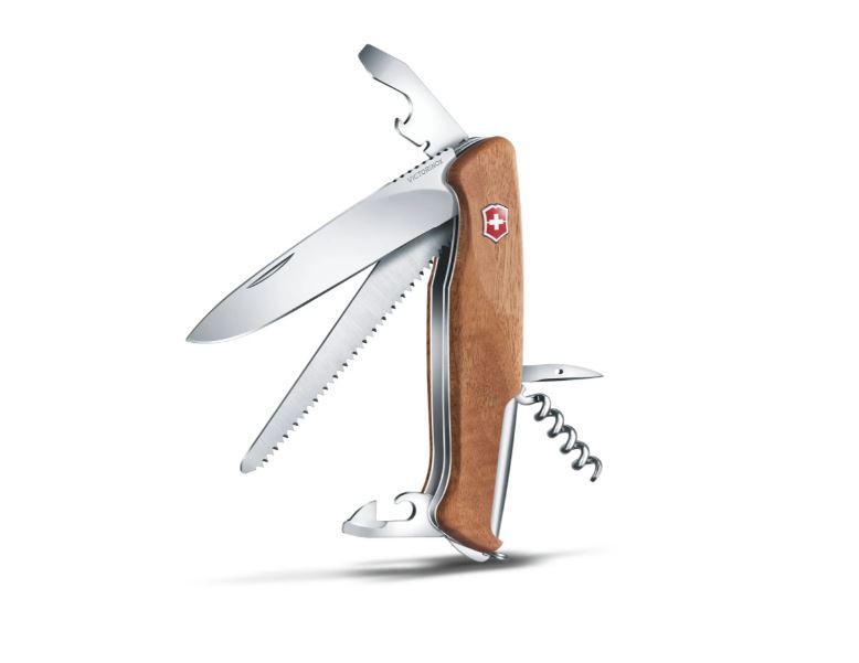 Navaja multiusos Victorinox Ranger Wood 55 con mango de madera de nogal con blister