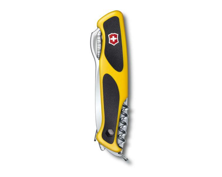 Canivete Victorinox Ranger Grip Boatsman preto e amarelo