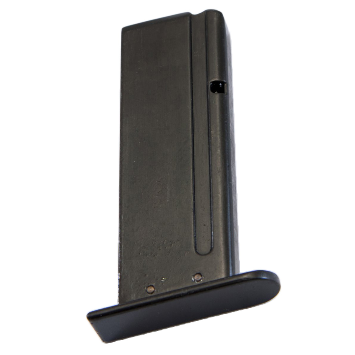 Réplica pistola semiautomática, USA-Israel 1982 de metal lacado negro y plástico