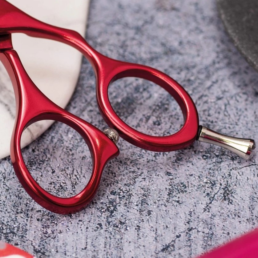 Tijera peluquero Duraluminium 6" con filo suave 3 Claveles