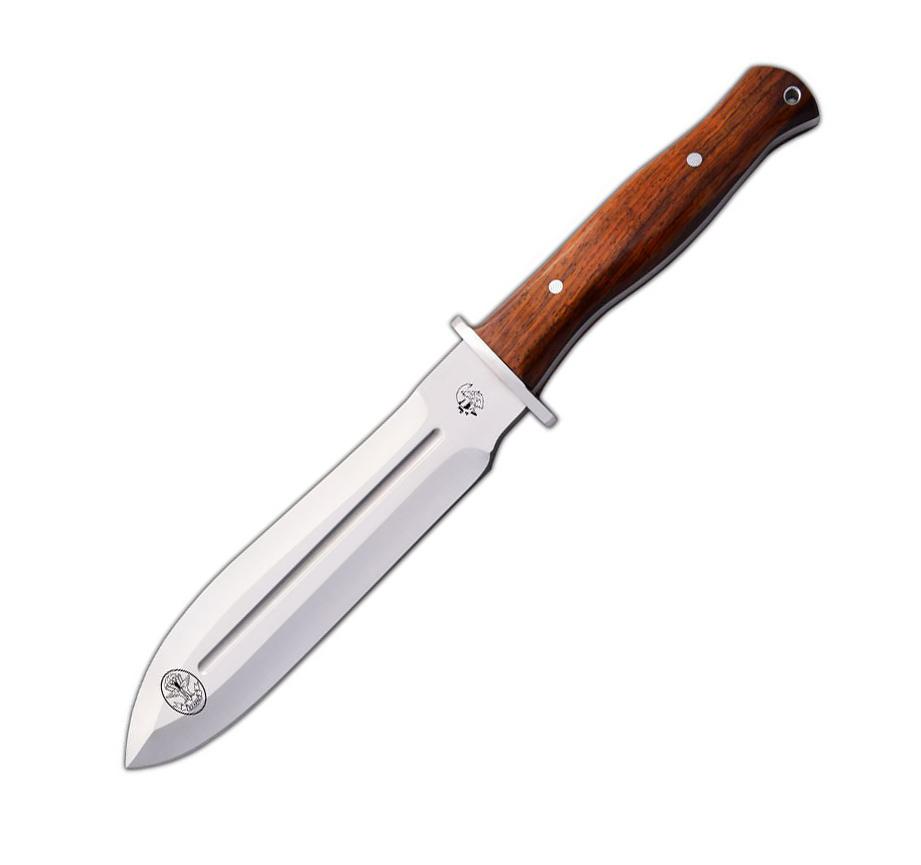 JV EZAPAC cuchillo militar con mango de madera de cocobolo