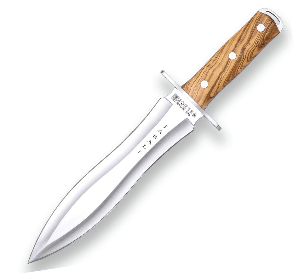 Cuchillo de caza Joker Jabali con mango de madera de olivo