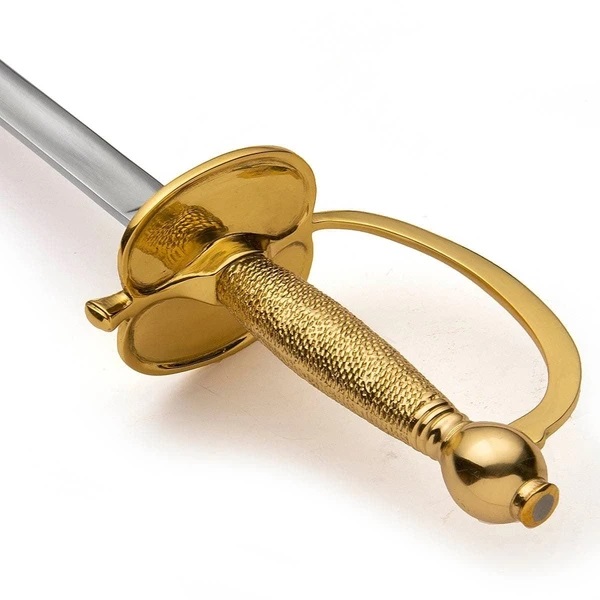 Espada Windlass 1840 NCO com bainha de aço e punho dourado