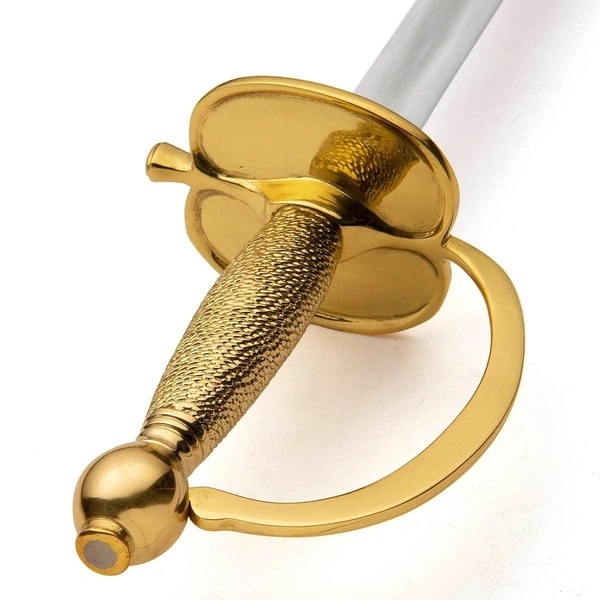 Espada Windlass 1840 NCO com bainha de aço e punho dourado