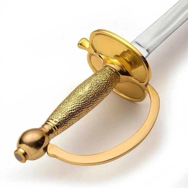Espada Windlass 1840 NCO com bainha de aço e punho dourado