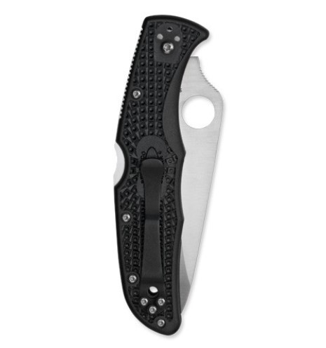 Spyderco Endura 4 Taschenmesser mit VG10-Klinge mit Wellenschliff und schwarzem FRN-Griff