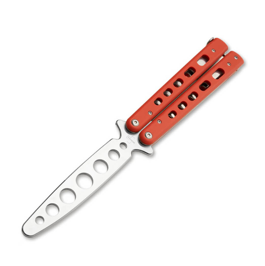 Navaja mariposa de entrenamiento Böker Plus Balisong Trainer Red