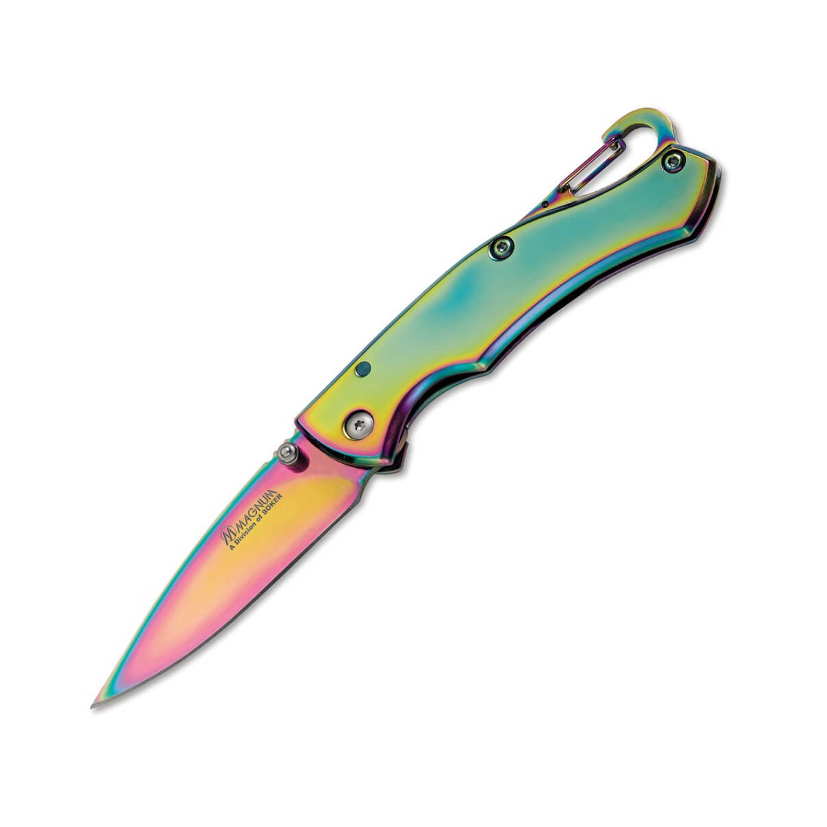 Navaja de bolsillo Boker Magnum Rainbow I con hoja de 5.7 cm