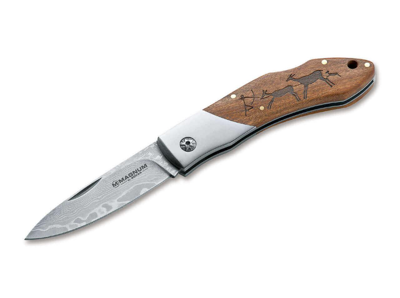 Magnum Caveman Damast Taschenmesser