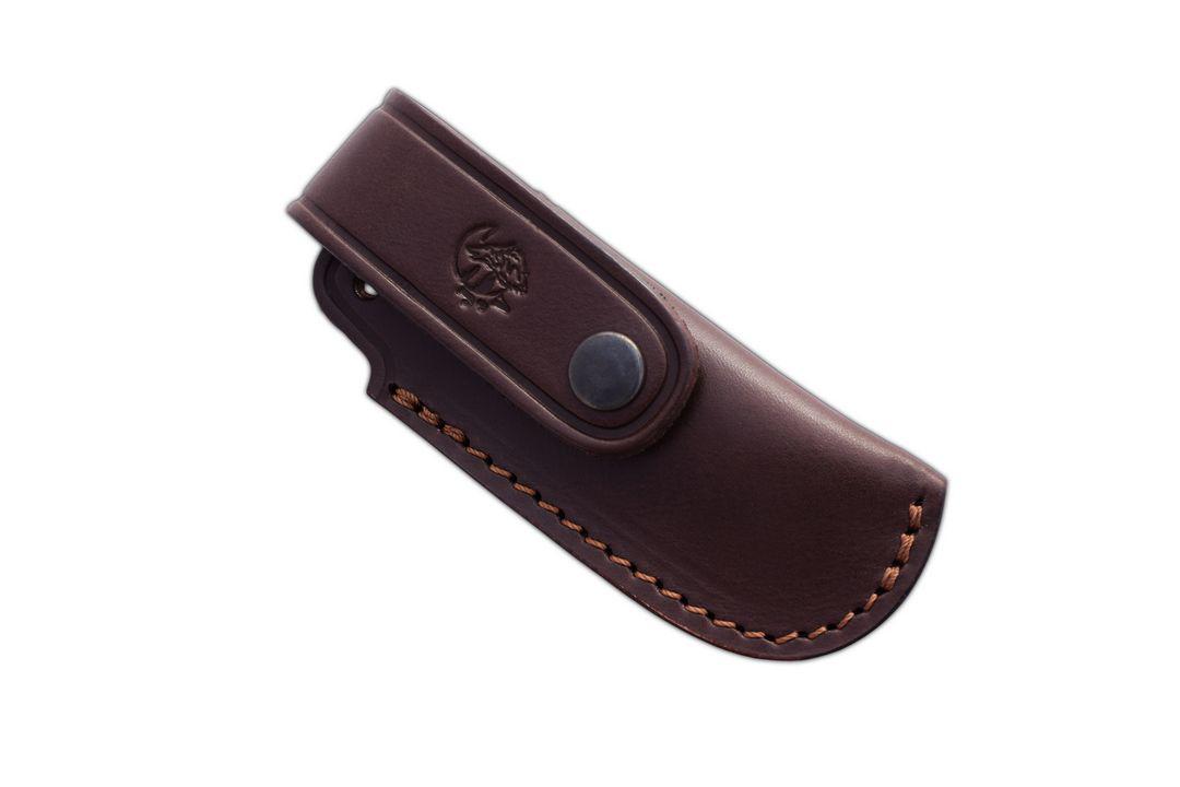 Couteau JV Country avec manche en bois de cerf et mitre en maillechort