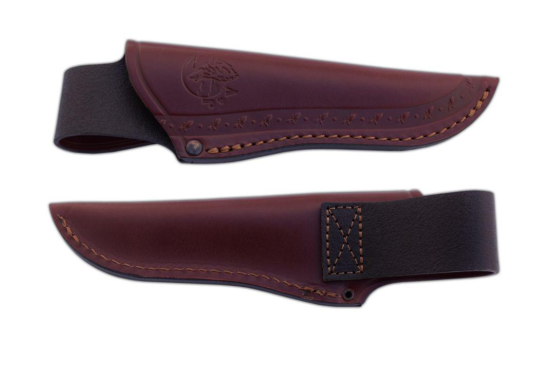 JV Corzo cuchillo de caza con mango de madera de olivo