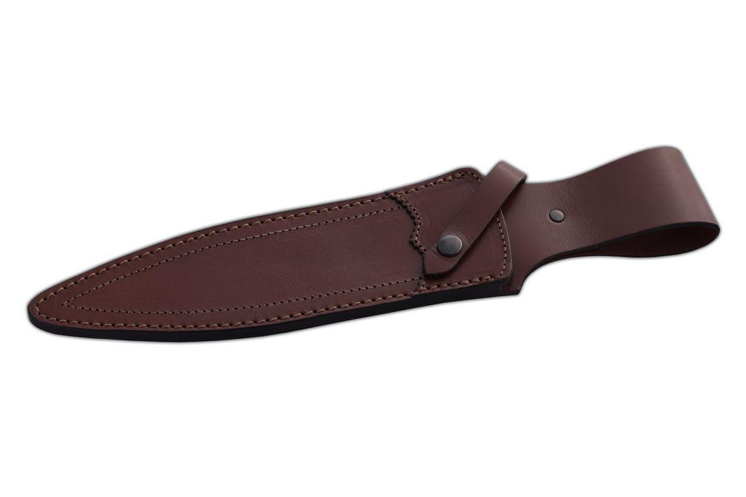 JV Montero Jagdmesser mit Hirschgeweihgriff und zweischneidiger Klinge