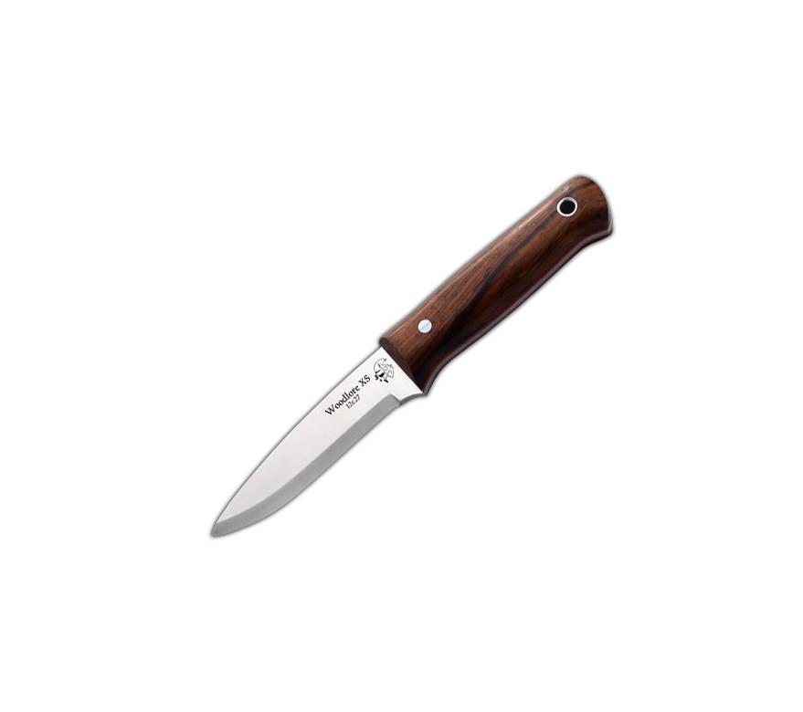 Cuchillo bushcraft Woodlore XS con mango de madera de cocobolo