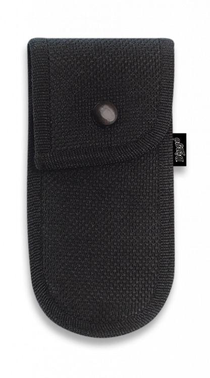 JV Bushcraft Taschenmesser mit Griff aus schwarzem Micarta und Klinge aus Sandvik 12C27 Stahl