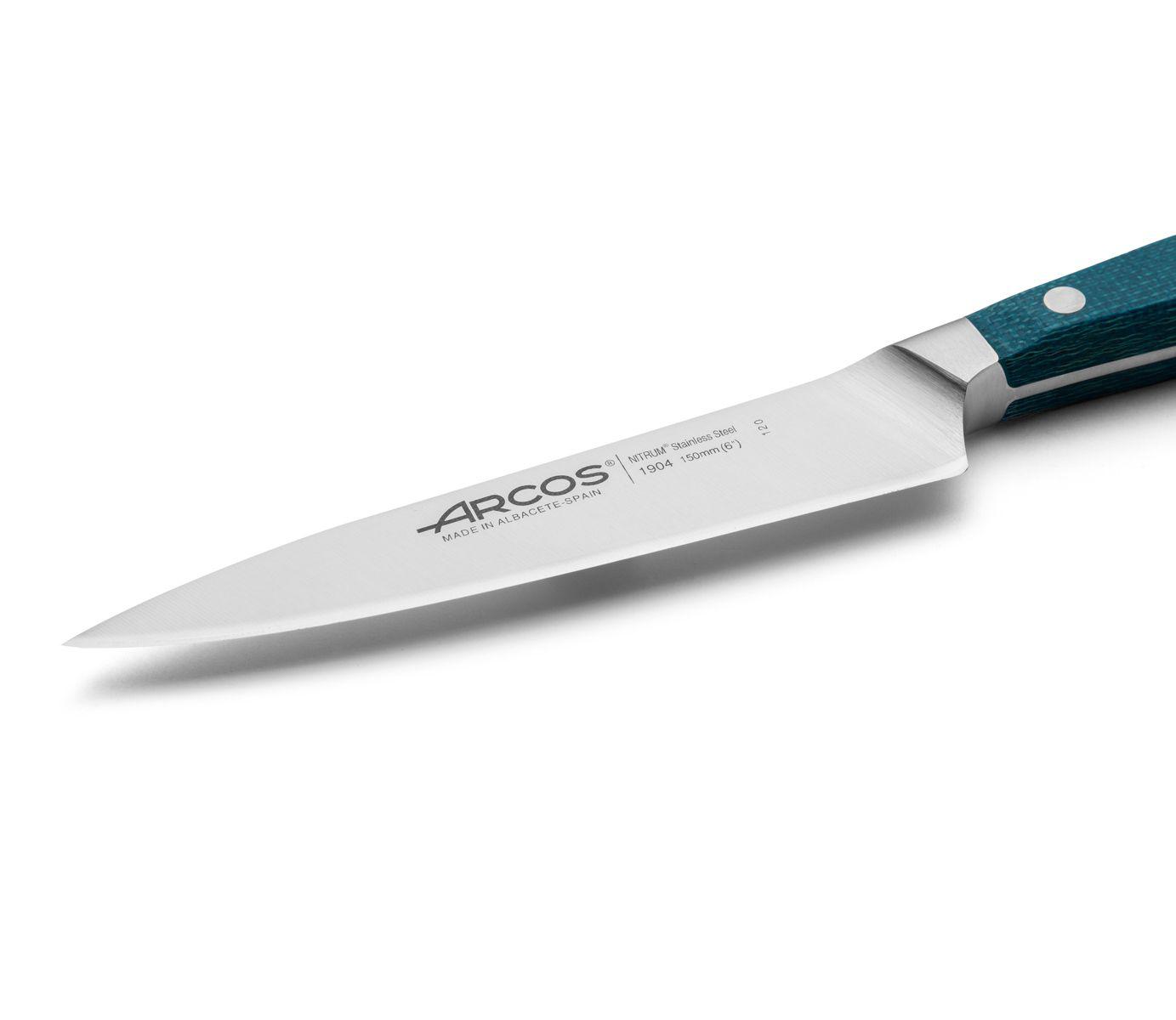 Arcos Brooklyn Kochmesser 150 mm mit blauem Micarta-Griff