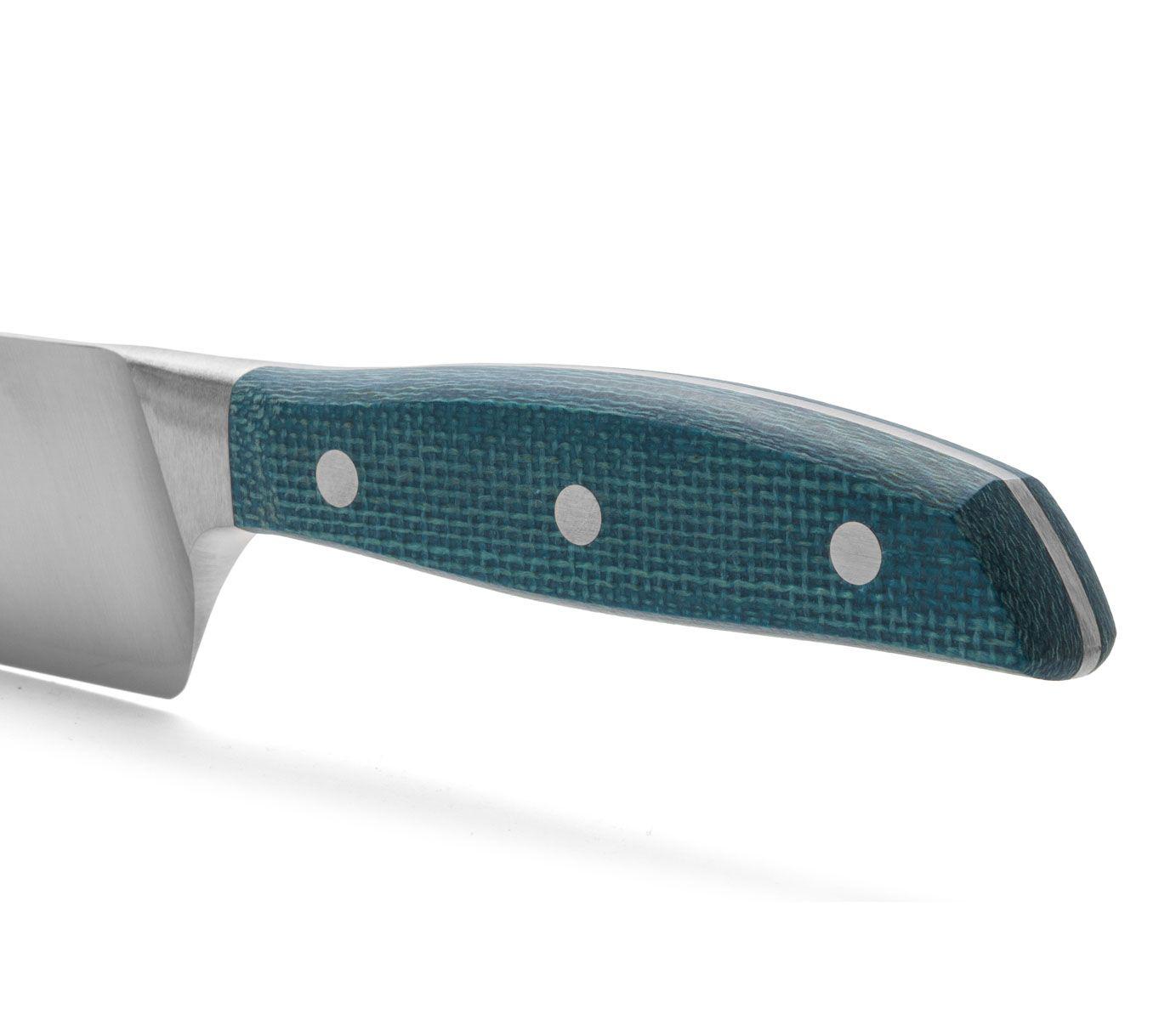 Arcos Brooklyn Kochmesser 250 mm mit blauem Micarta-Griff