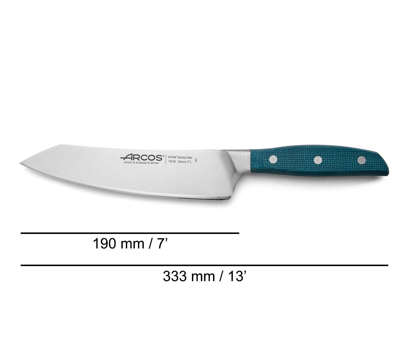 Cuchillo rocking santoku Arcos Brooklyn 190 mm