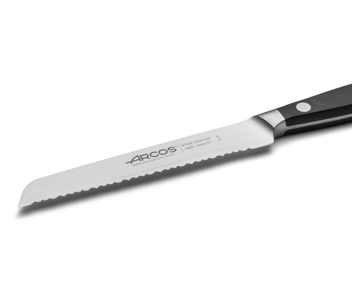 Cuchillo tomatero Arcos Manhattan con hoja de 13 cm