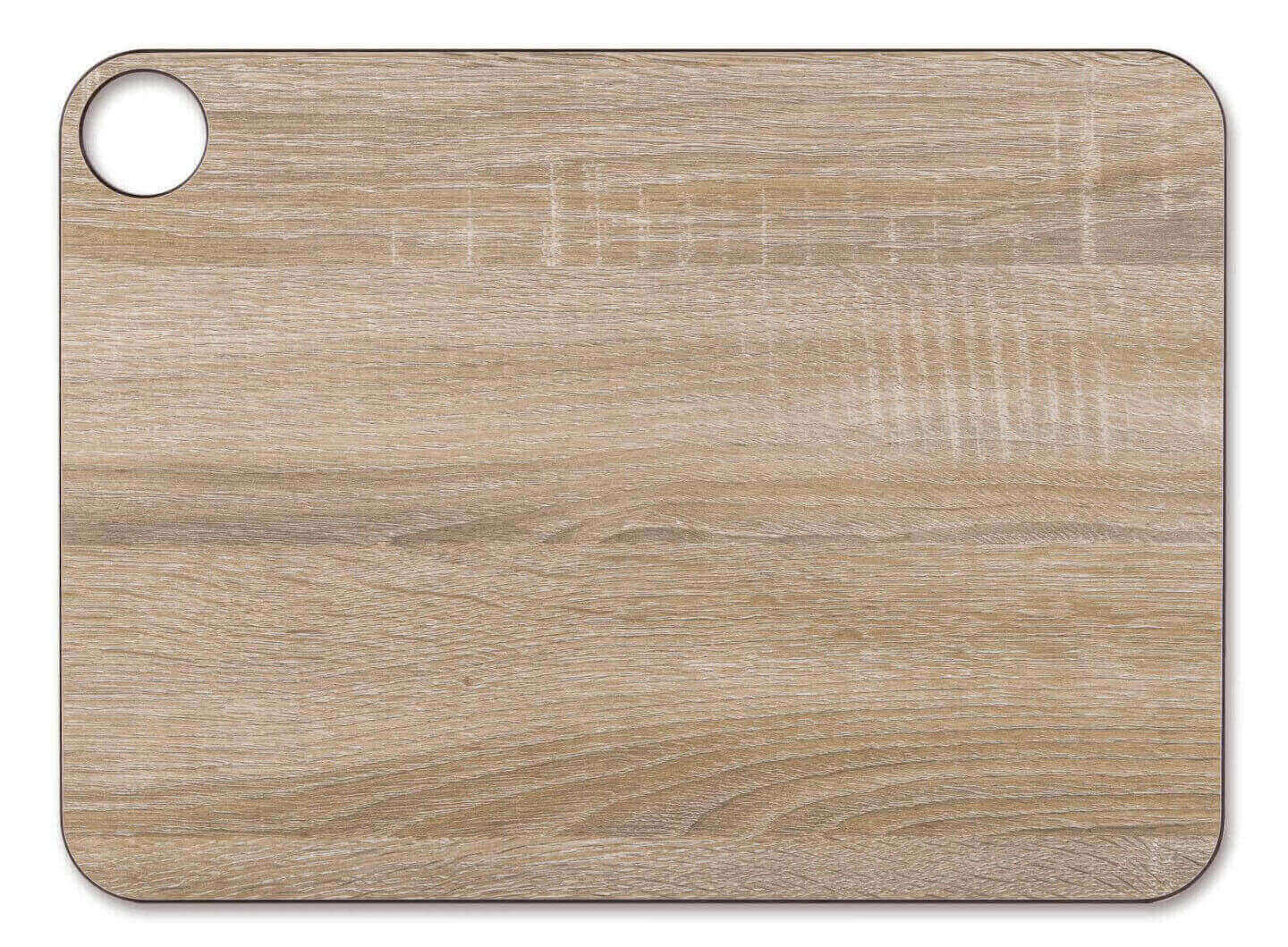 Tabla para cortar de fibra de celulosa y resina color madera con ...