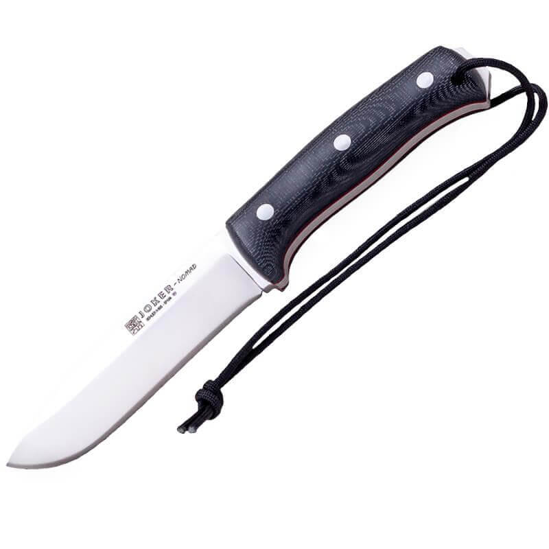 Bushcraftmesser Joker Nomad schwarzes Micarta