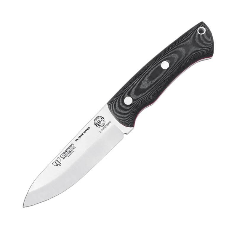 Couteau de brousse Cudeman mod. BS9. Manche en micarta noir