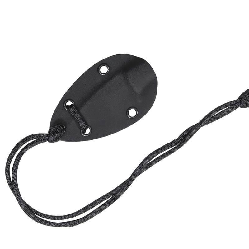 Couteau de brousse Cudeman mod. YODA. Poignée G10 orange. Gaine Kydex.