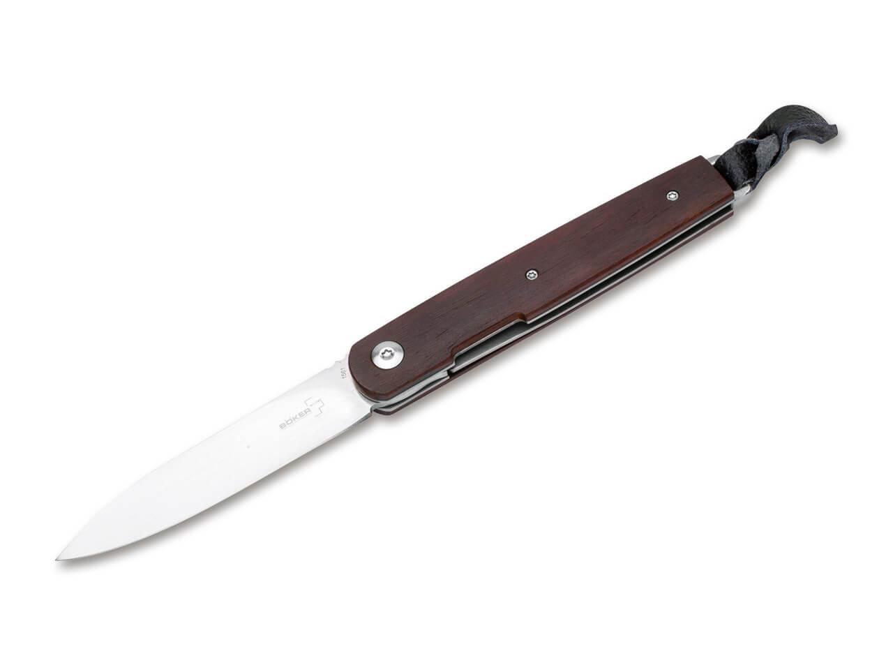 Faca de bolso Boker Plus LRF com cabo de madeira de cocobolo