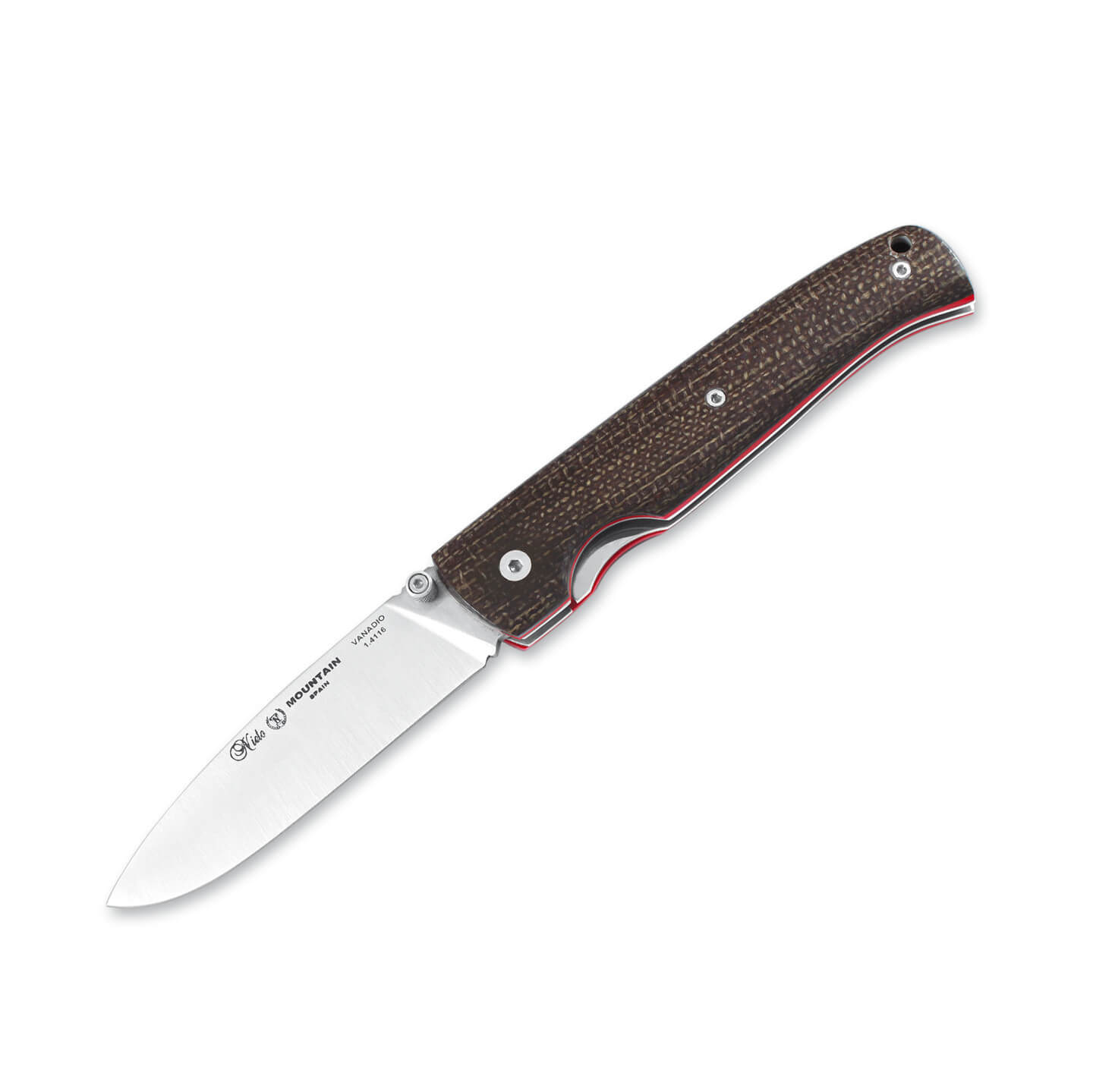 Navaja táctica Nieto Mountain con mango de micarta yute y hoja de...