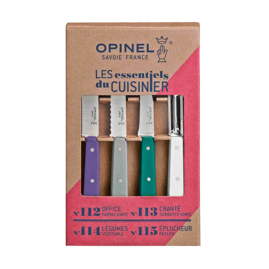 Kit de 4 cuchillos básicos Art Déco de Opinel.
