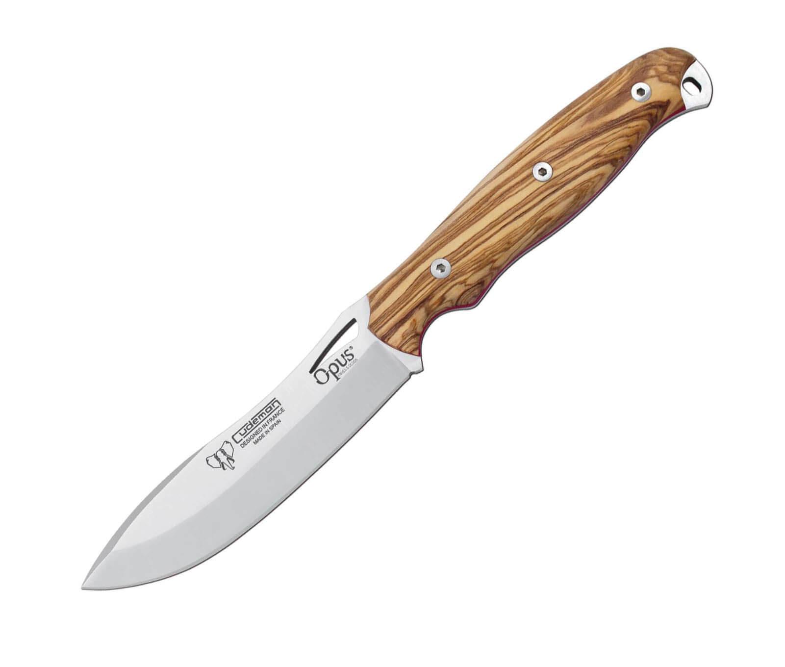 Cuchillo Nessmuk Cudeman OPUS Ness Wolf 208-L con puño de madera de olivo