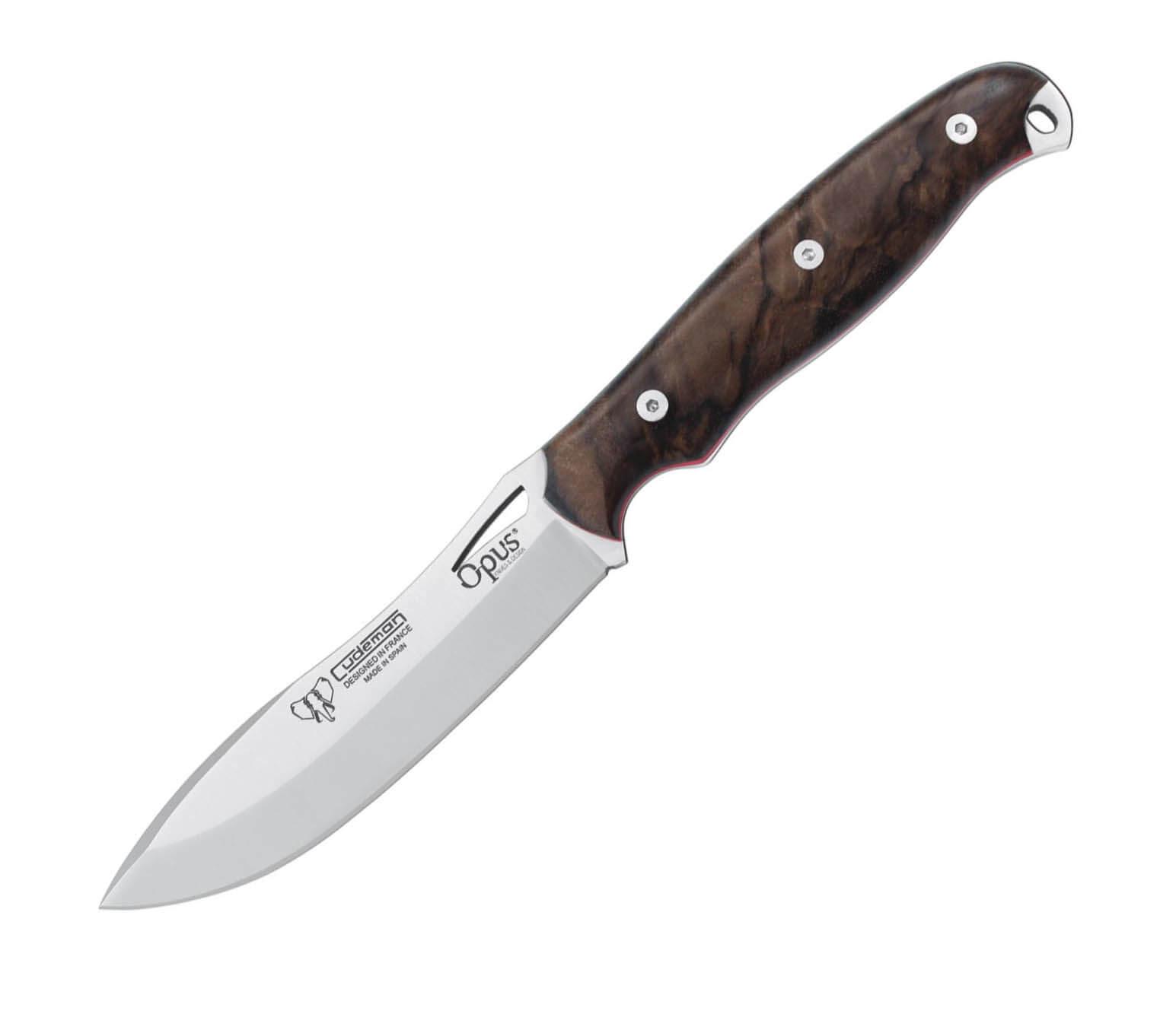 Cuchillo Nessmuk Cudeman OPUS Ness Wolf 208-G con puño de madera de nogal