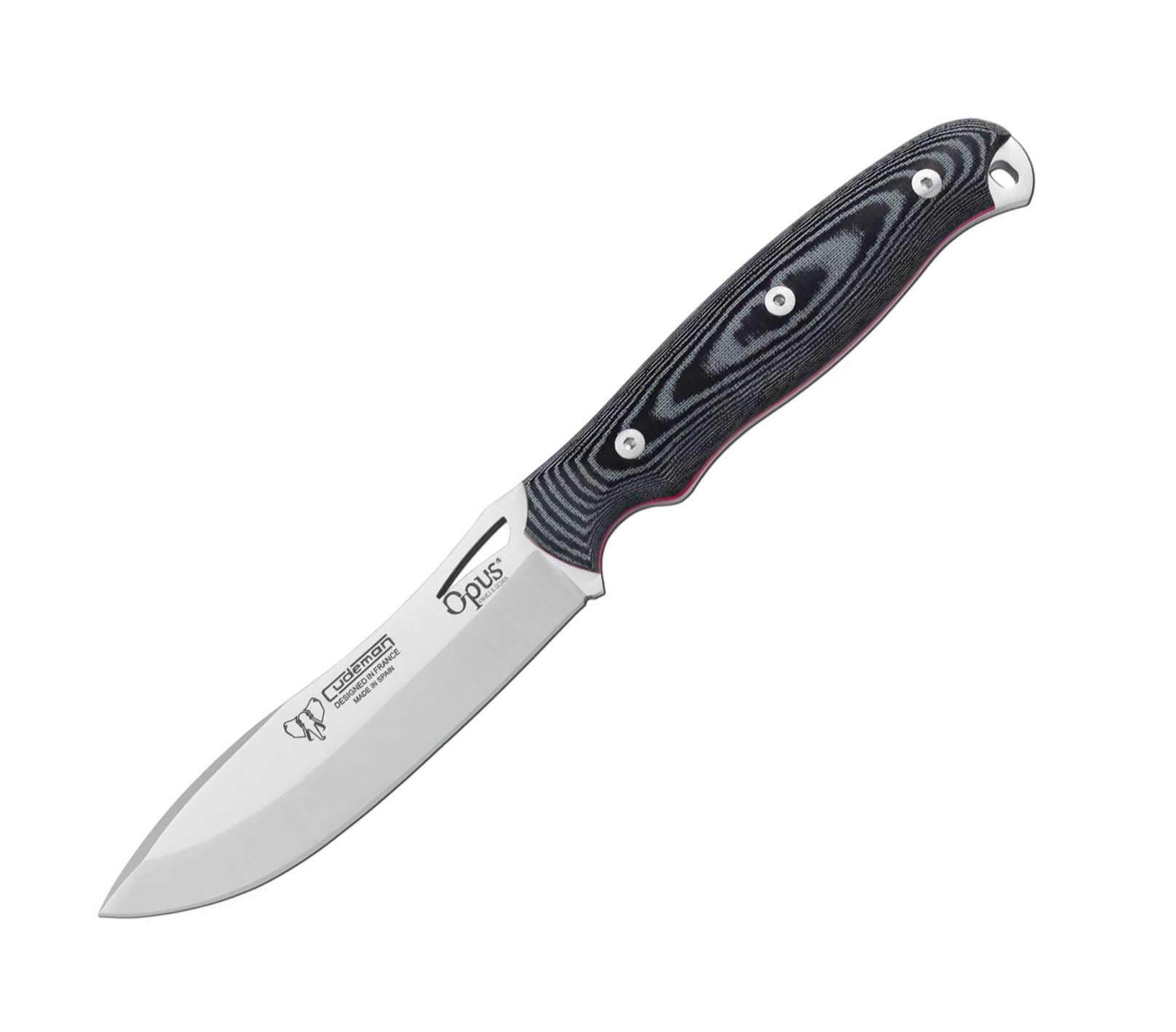 Cuchillo Nessmuk Cudeman OPUS Ness Wolf 208-M con puño de micarta negra