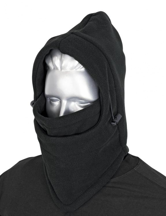 Gorro polar de tipo verdugo hecho de lana de color negro