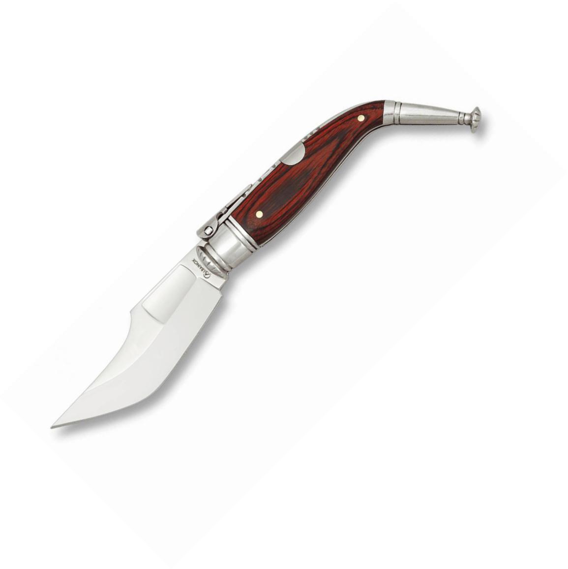 Navaja JEREZANA Nº1 con mango de estamina roja y hoja de 8.5 cm