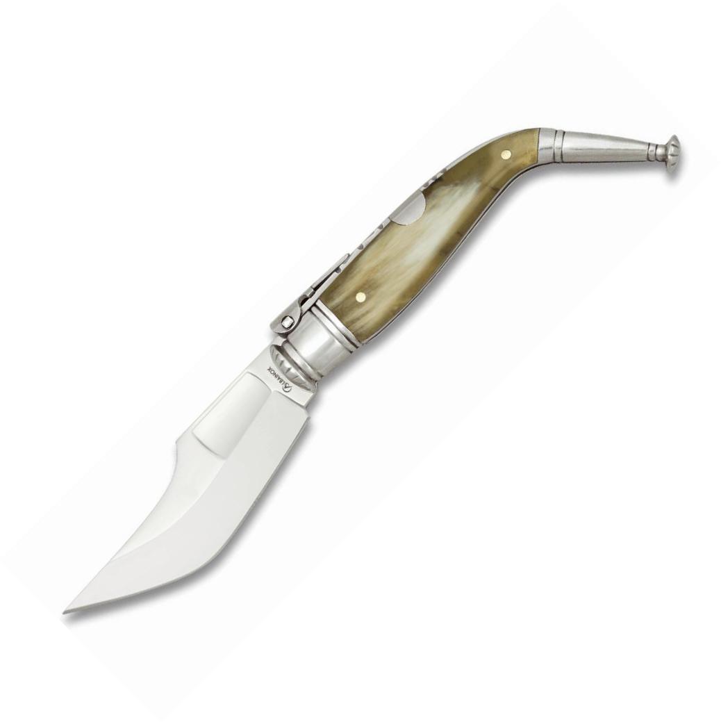 Navaja JEREZANA Nº1 con mango de asta de toro. 8.4 cm