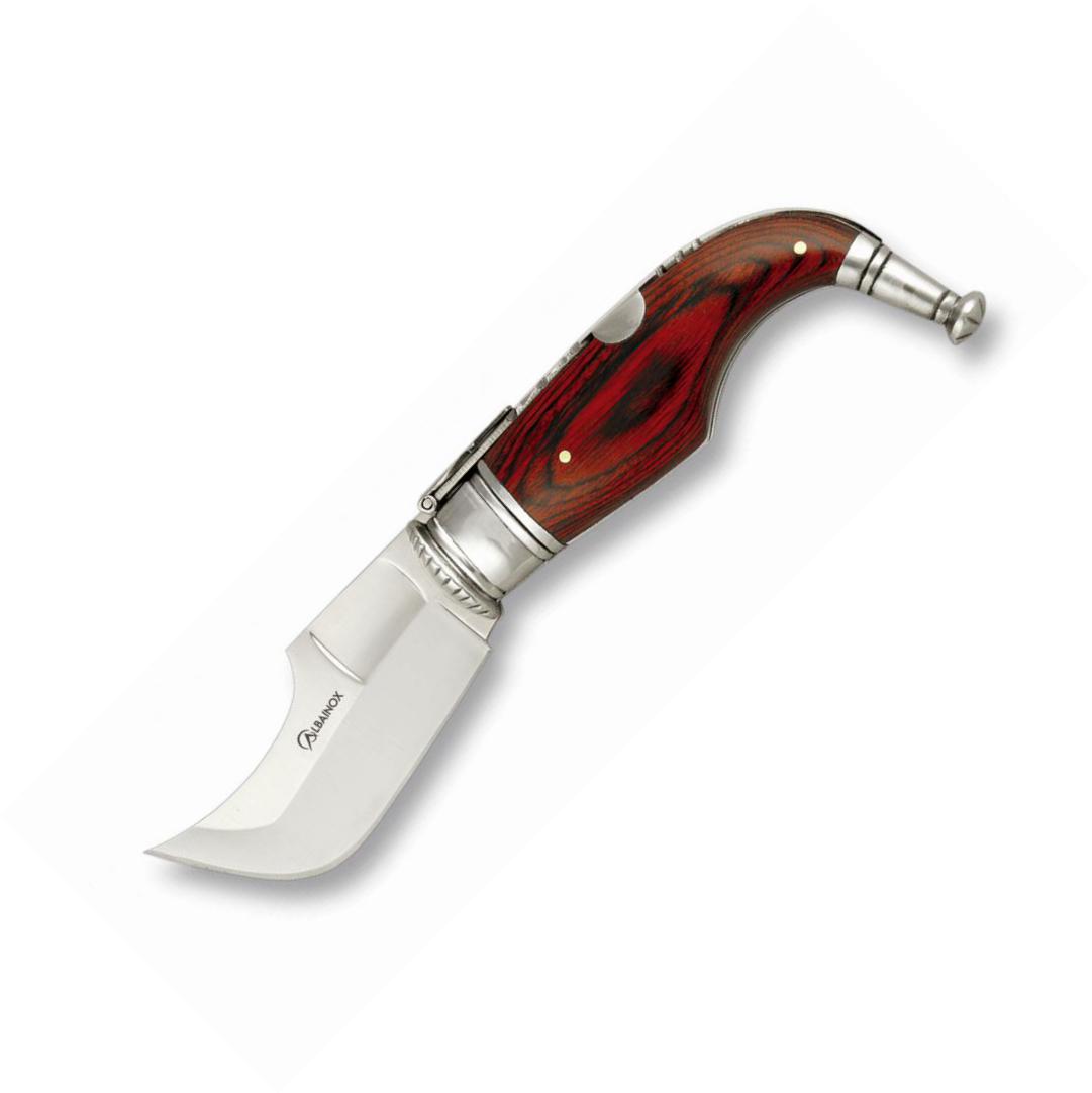 Navaja CAPAORA Nº000 con mango de estamina roja y hoja de 5 cm