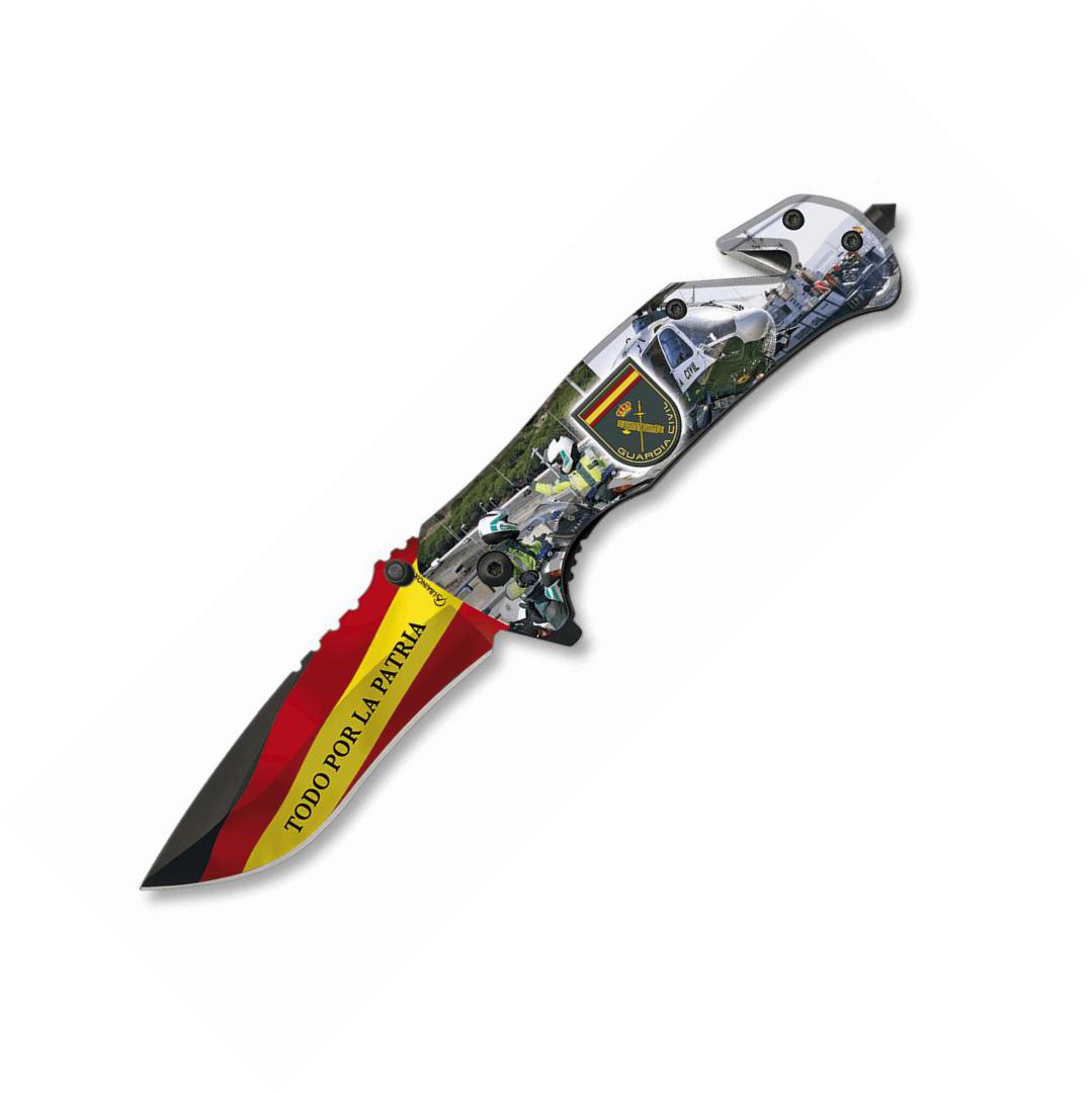 Couteau de poche tactique assisté Albainox de la Guardia Civil av...