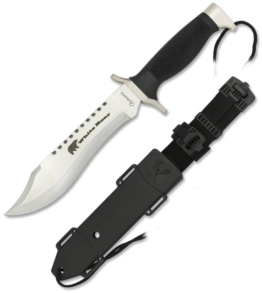 Cuchillo táctico Albainox White Bear con hoja de 18 cm
