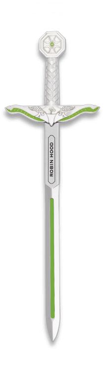 Mini épée Robin des bois. Total : 17,5 cm