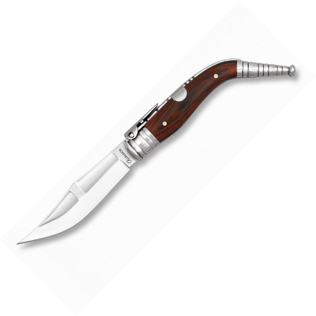 Navaja BANDOLERA Nº1 con mango de stamina roja y hoja de acero 3C...