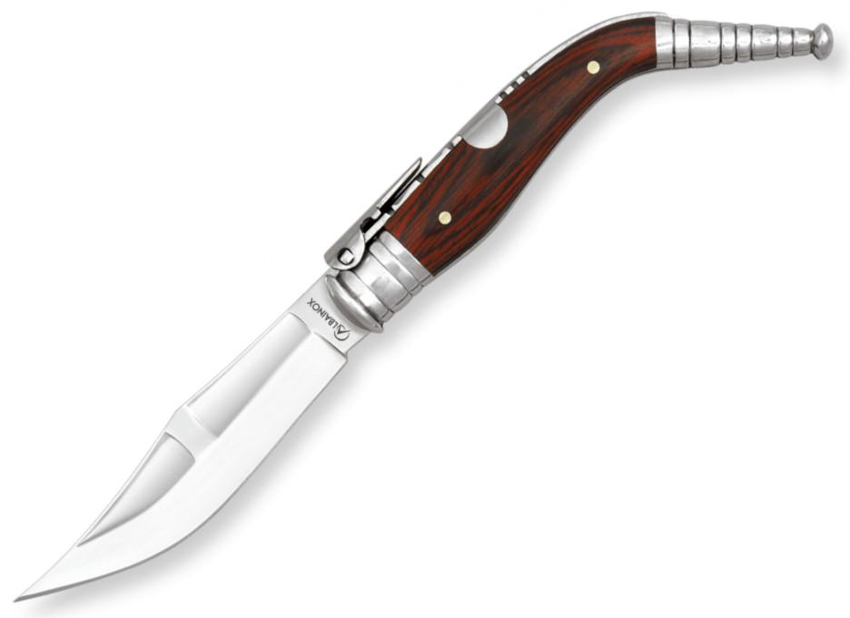 Navaja BANDOLERA Nº0 con mango de stamina roja, hoja de 9 cm y lo...