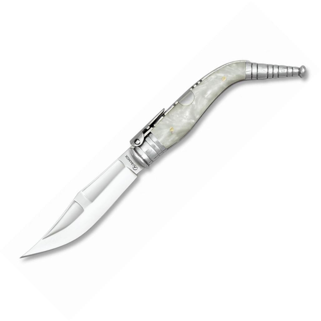 Navaja BANDOLERA Nº4 con mango de imitación nácar, virola de alum...