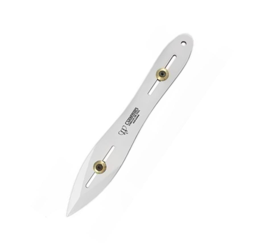 Cuchillo lanzador Cudeman color gris. Acero 420. 25,5 cm