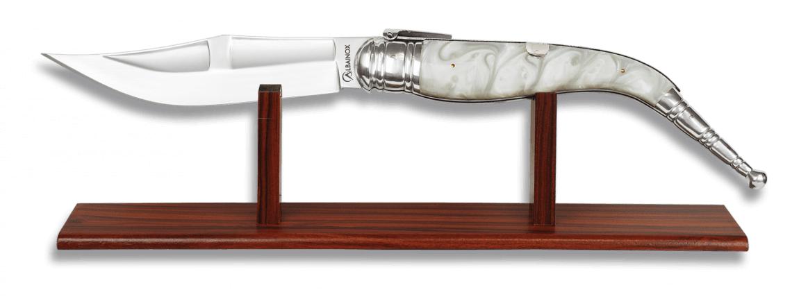 Navaja BANDOLERA Gigante con mango de imitación nácar y hoja de 2...