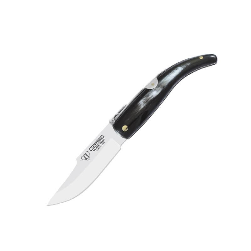 Navaja albaceteña Cudeman. Mango asta de toro pulida. Acero Mova....