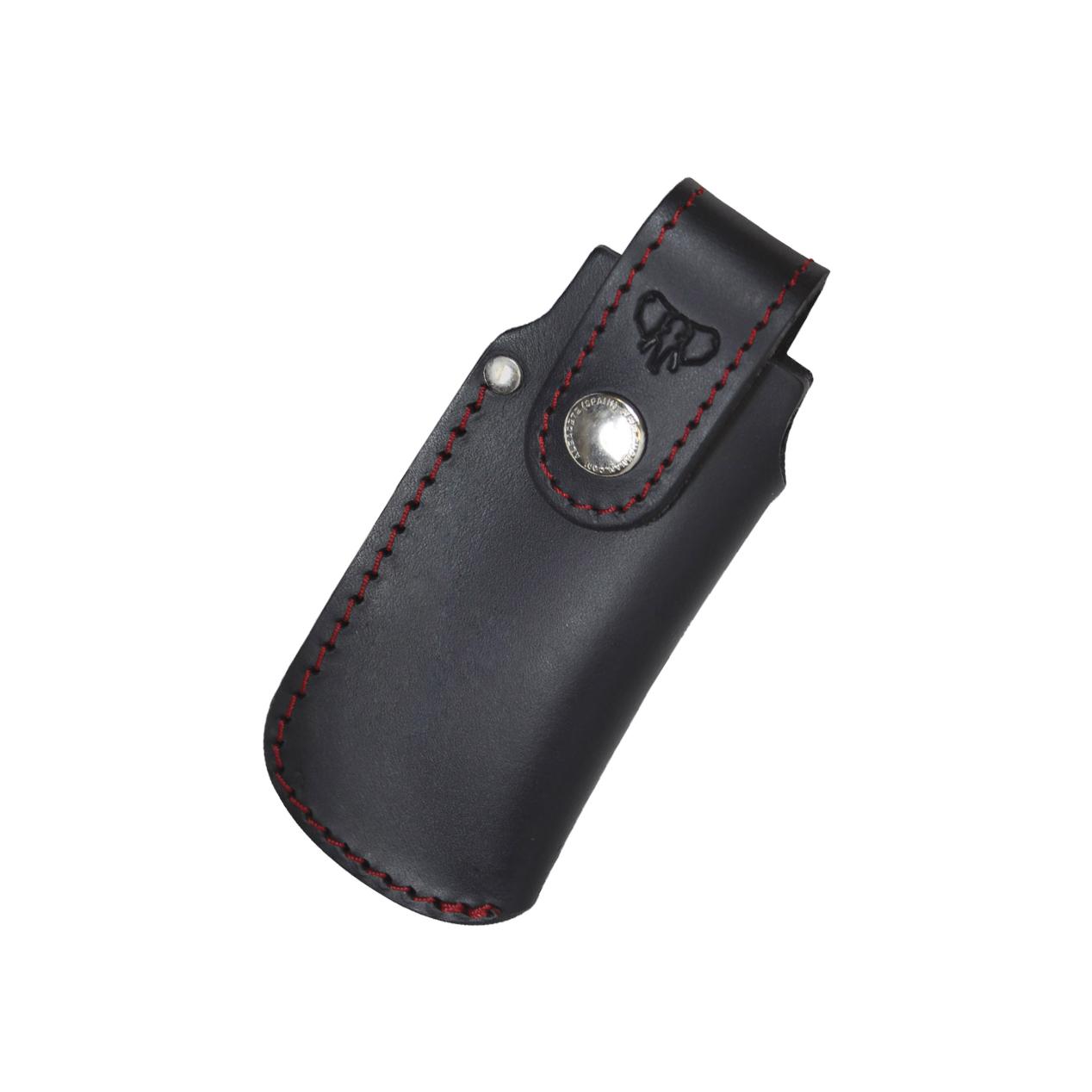 Navaja mod. La marinera Cudeman. Mango en fibra de carbono. Funda de cuero