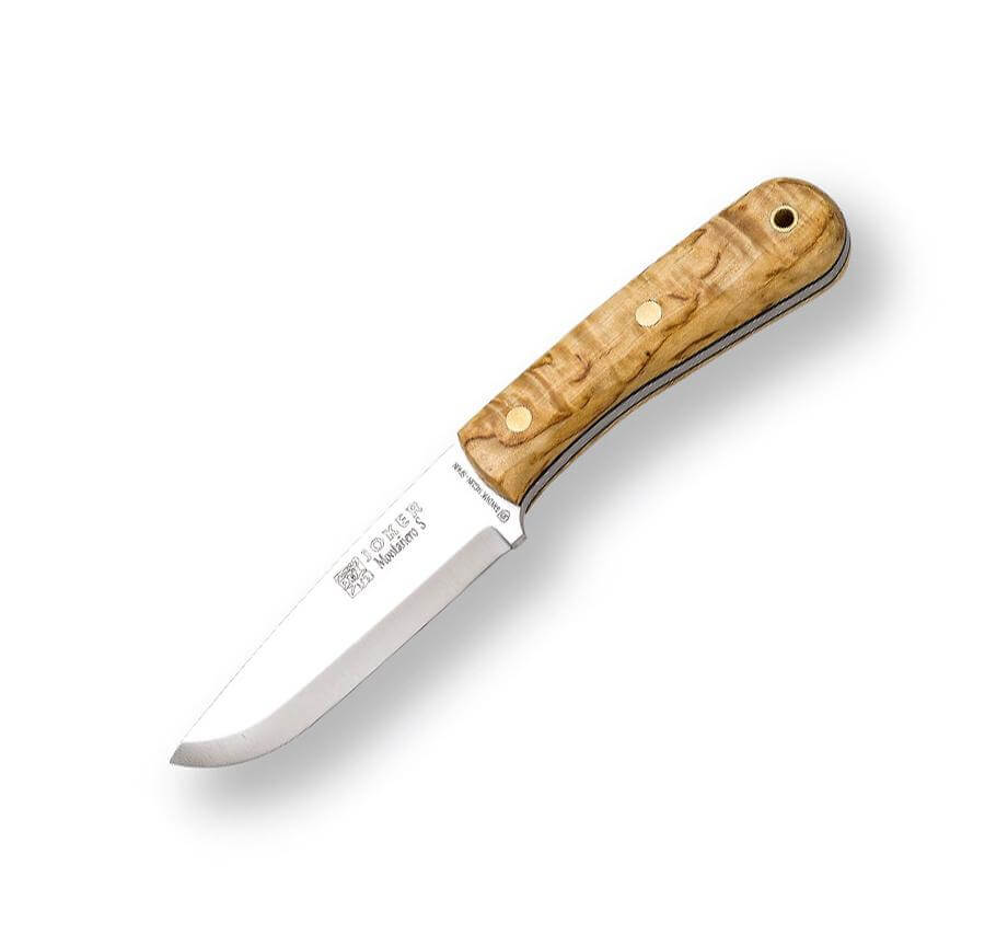 Cuchillo Joker Montañero con mango de madera de abedul con pedern...